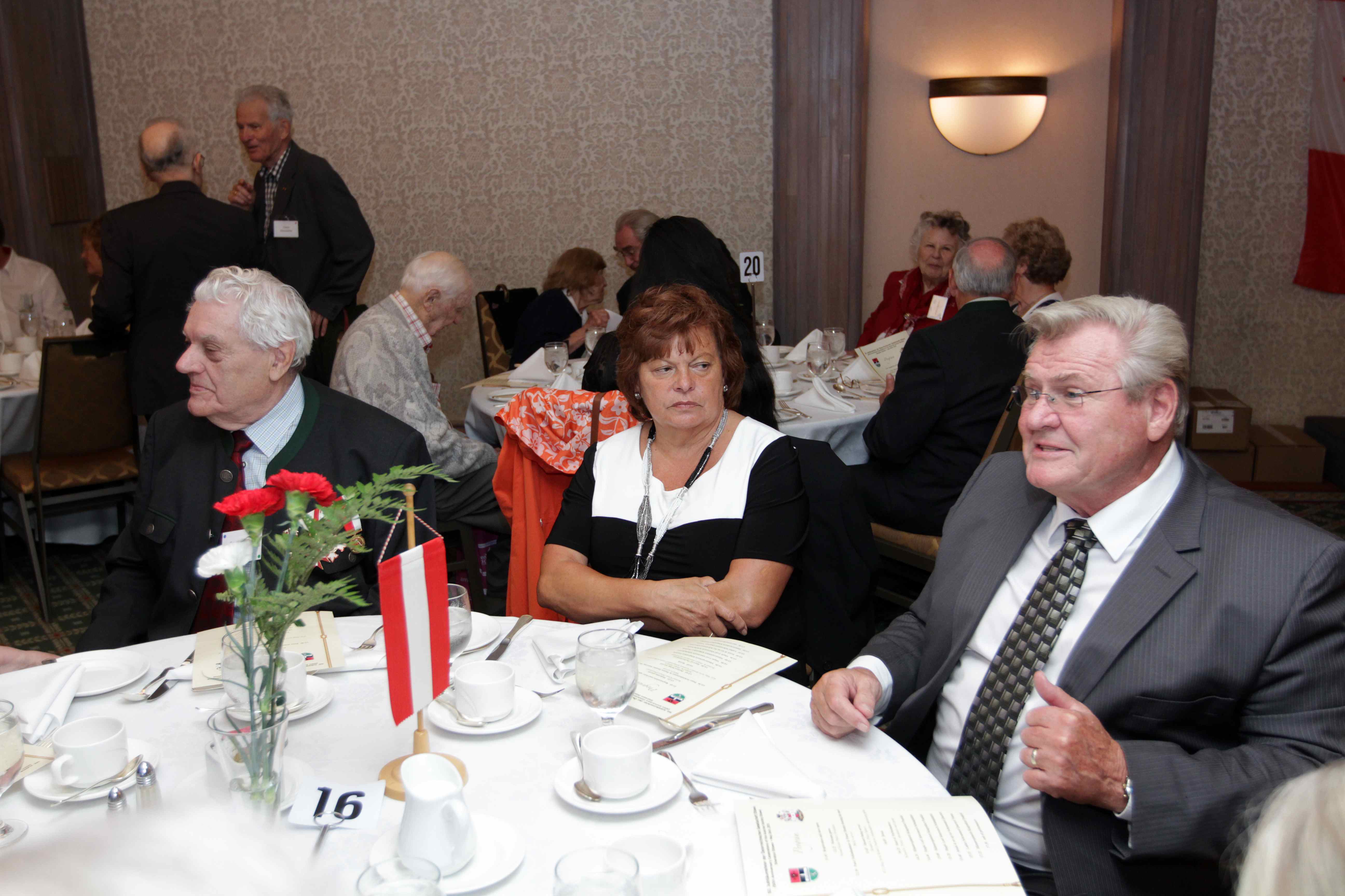 Guests at the gala event Guests at the gala event
